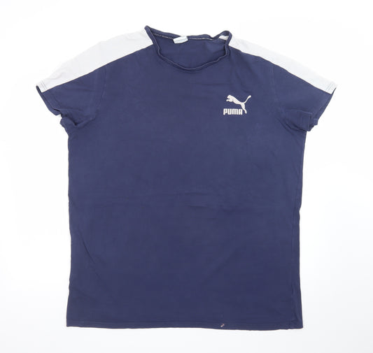 Puma Men's Blue 2XL Sports Crew Neck Short Sleeve T-Shirt