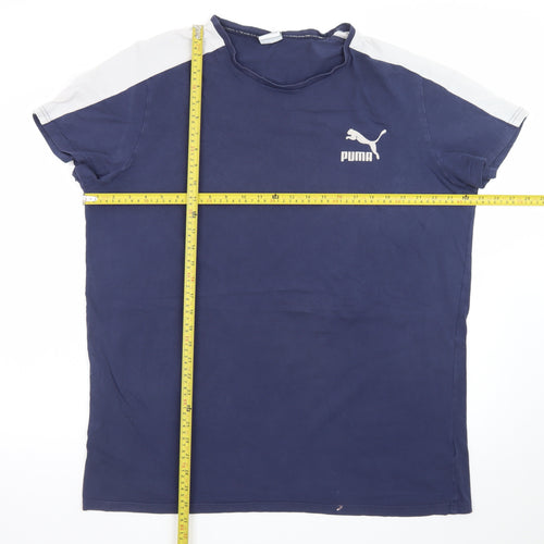 Puma Men's Blue 2XL Sports Crew Neck Short Sleeve T-Shirt