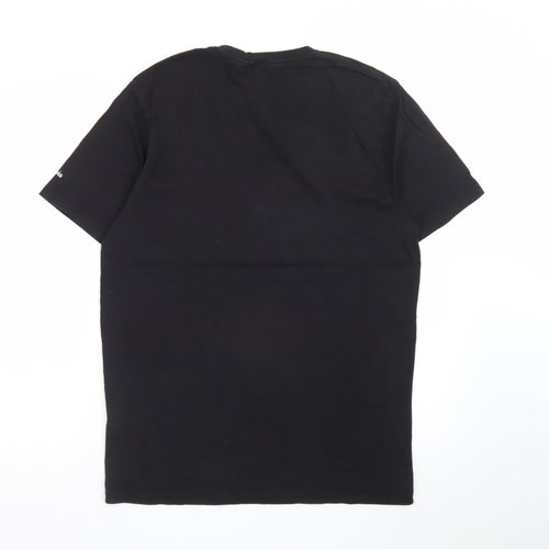 Columbia Men Black Mountain Graphic Cotton Crew Neck T-Shirt M
