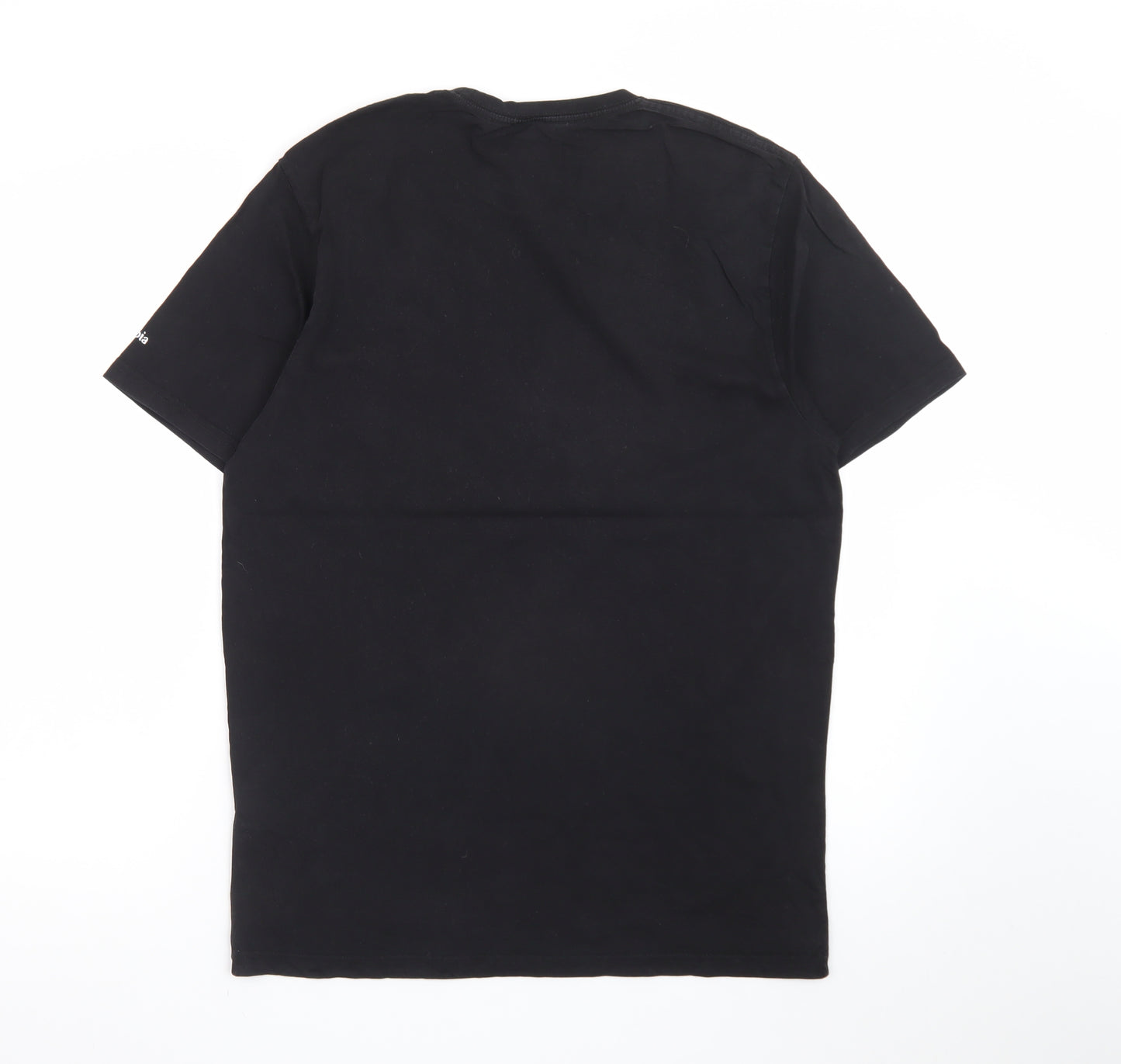 Columbia Men Black Mountain Graphic Cotton Crew Neck T-Shirt M