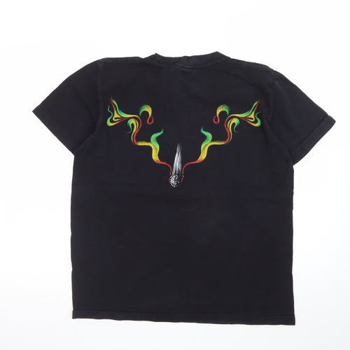 The Roxx Men's Black Medium Vintage Music Graphic T-Shirt