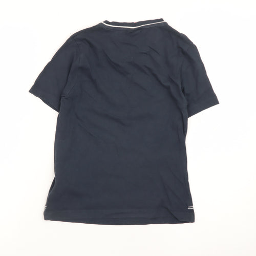 Slazenger Teens Blue V-Neck Short Sleeve Cotton T-Shirt XS