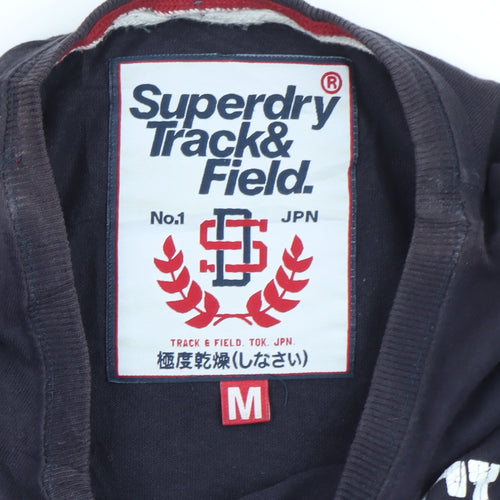 Superdry Men's Navy Long Sleeve Track & Field T-Shirt Size M