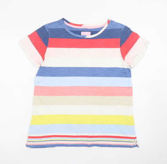 Joules Womens Multicoloured Striped Cotton T-Shirt UK 14