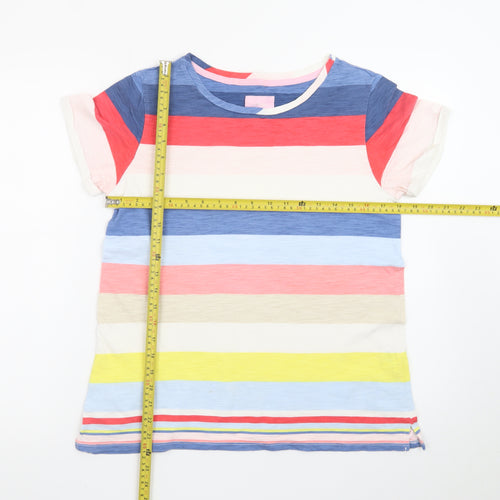 Joules Womens Multicoloured Striped Cotton T-Shirt UK 14