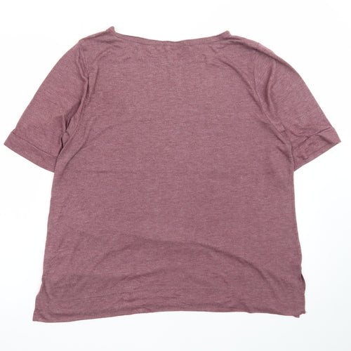 Calvin Klein Men's Burgundy Short Sleeve Sleepwear Top XL