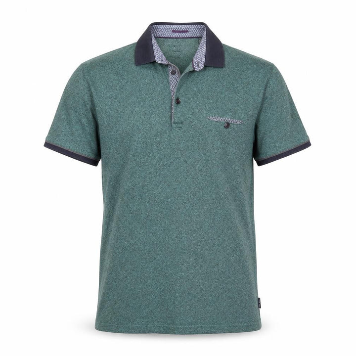 Ted Baker Men's Green Short Sleeve Polo Shirt Size S Classic Fit