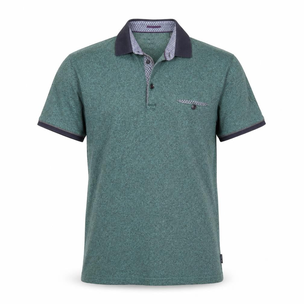 Ted Baker Men's Green Short Sleeve Polo Shirt Size S Classic Fit