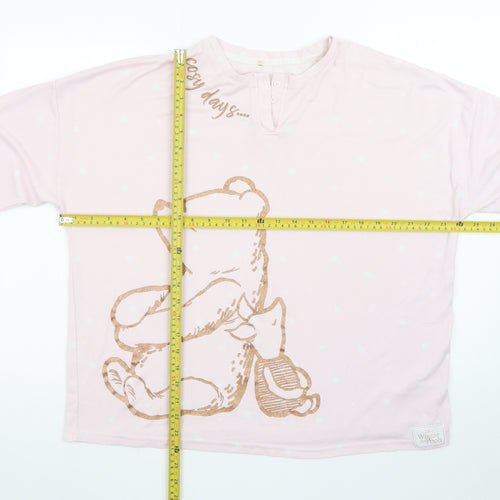 George Women’s Pink Winnie the Pooh Long Sleeve Nightshirt Size 16 T-Shirt Style