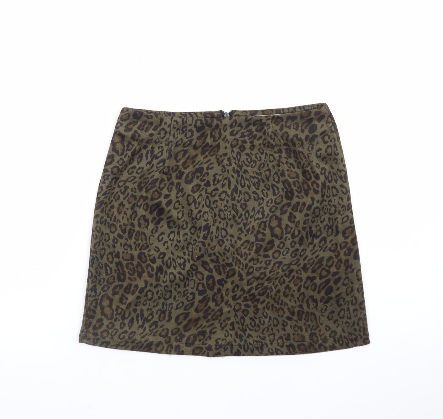 Hearts & Bows Women Brown Leopard Print Short Pencil Skirt Size 6