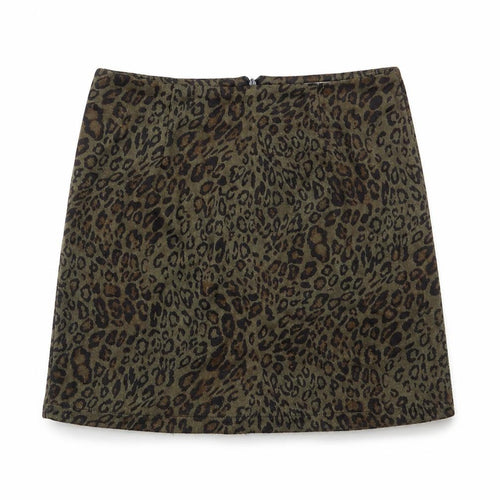 Hearts & Bows Women Brown Leopard Print Short Pencil Skirt Size 6