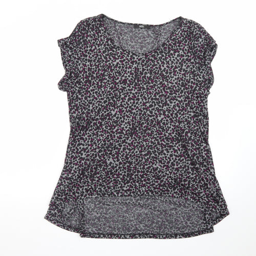 Marks and Spencer Women’s Multicoloured Animal Print Jersey T-Shirt UK 16