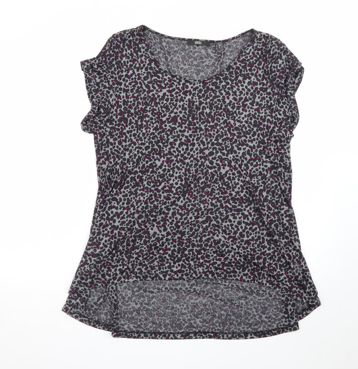 Marks and Spencer Women’s Multicoloured Animal Print Jersey T-Shirt UK 16