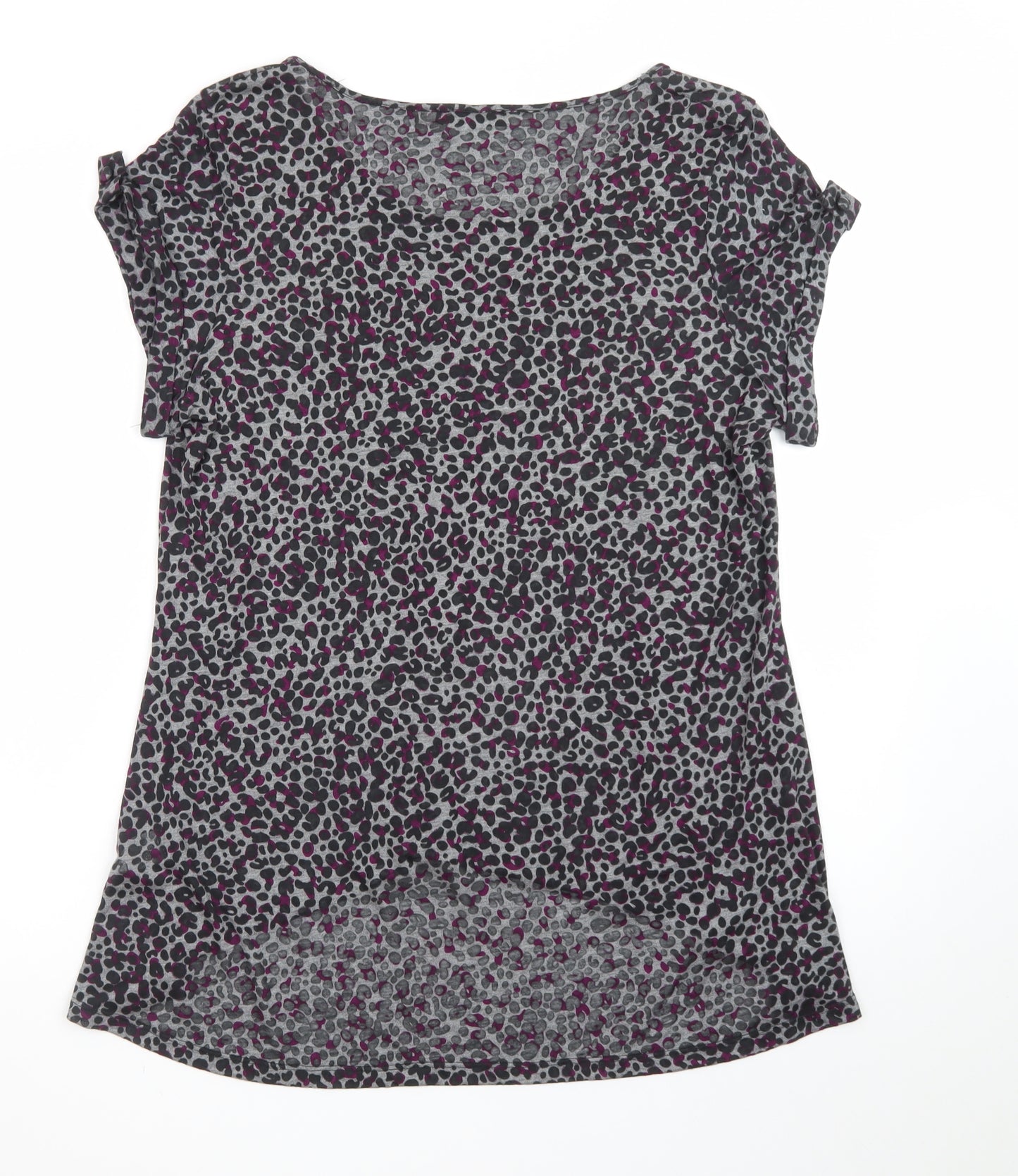 Marks and Spencer Women’s Multicoloured Animal Print Jersey T-Shirt UK 16