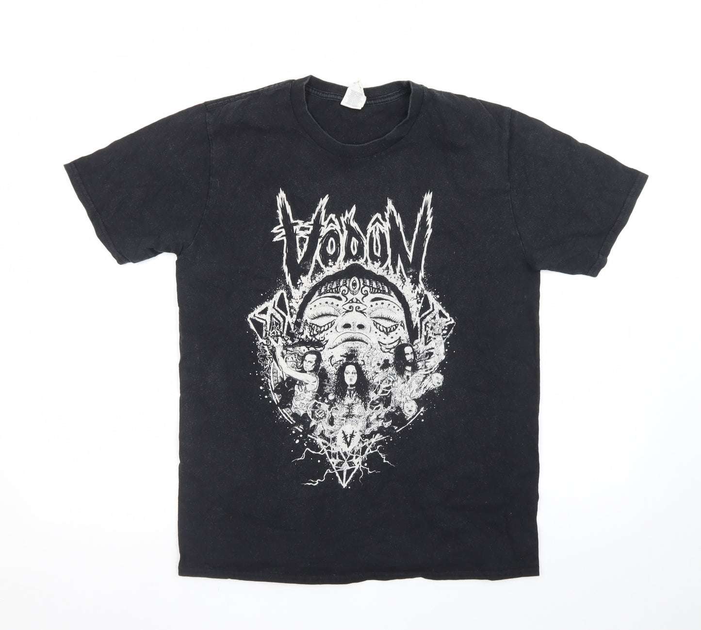Gildan Men's Black Medium Band Graphic Rock T-Shirt