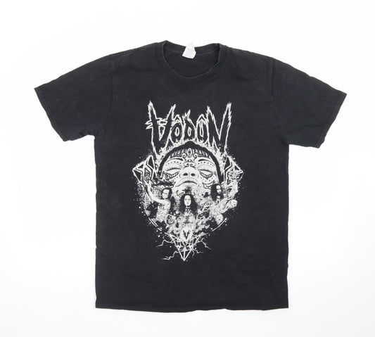 Gildan Men's Black Medium Band Graphic Rock T-Shirt