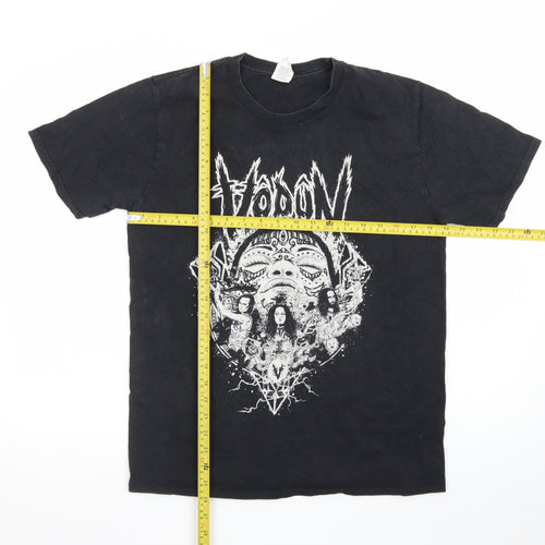Gildan Men's Black Medium Band Graphic Rock T-Shirt