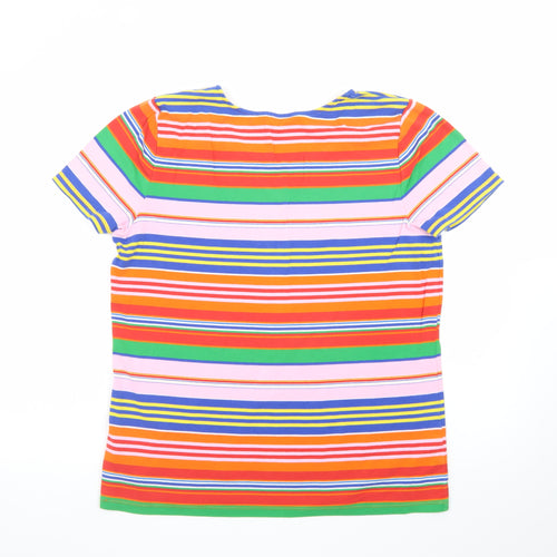 Ralph Lauren Women’s Multicoloured Striped Cotton T-Shirt XL