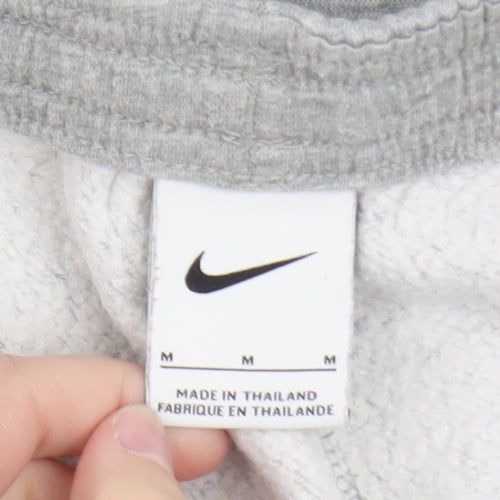 Nike Men's Grey Fleece Sweatpants M Regular Fit Tapered