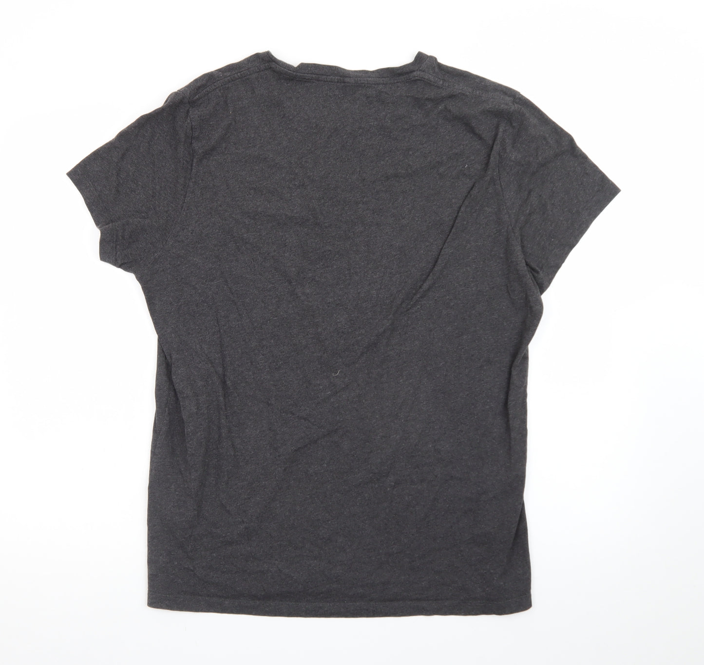 Jack Wills Men's Charcoal Crew Neck Short Sleeve T-Shirt Medium