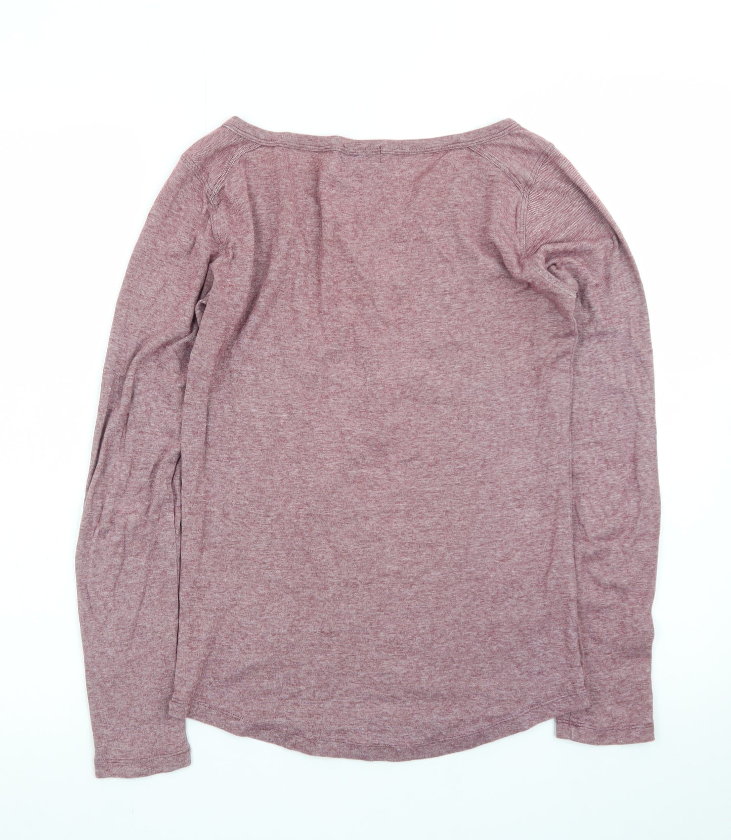 GAP Women's Pink Long Sleeve Henley Button-Up Top Size S