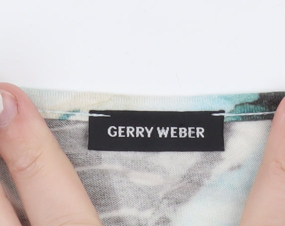 Gerry Weber Women's Multicoloured Floral Jersey Top Size 16