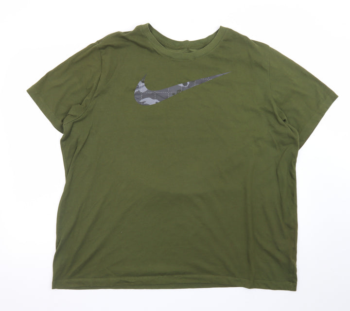 Nike Men's Green Dri-Fit Crew Neck T-Shirt XXL