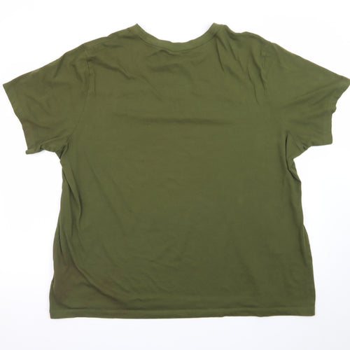Nike Men's Green Dri-Fit Crew Neck T-Shirt XXL
