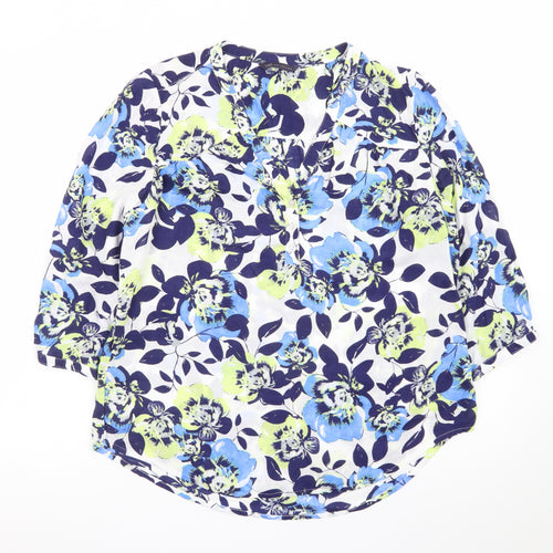 Marks and Spencer Women's Multicoloured Floral Tunic Blouse UK 14