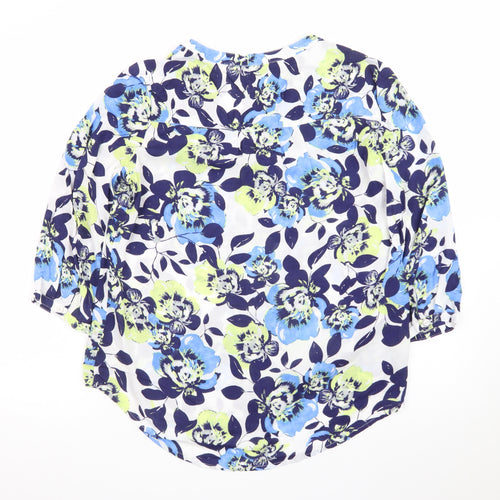 Marks and Spencer Women's Multicoloured Floral Tunic Blouse UK 14