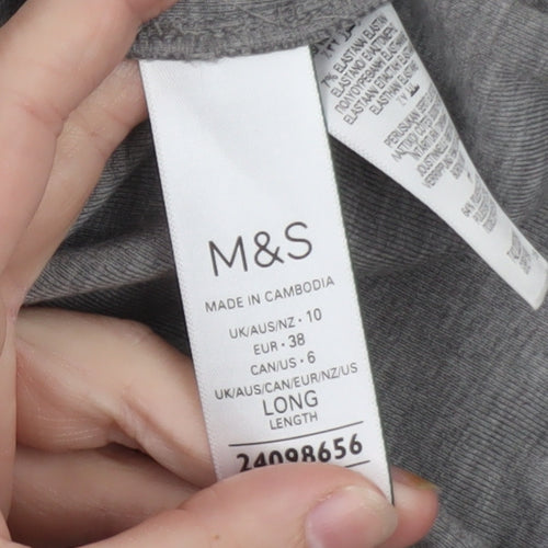 Marks and Spencer Women’s Grey Long Sleeve T-Shirt Dress Size 10