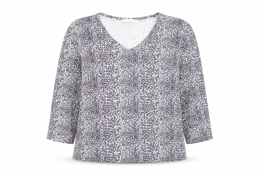 Marks and Spencer Women’s Multicoloured V-Neck 3/4 Sleeve Top Size 18