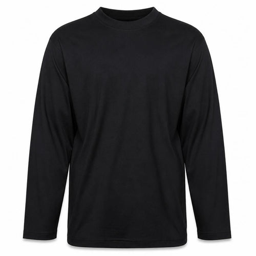 DCC Men's Black Long Sleeve Thermal Crew Neck T-Shirt L