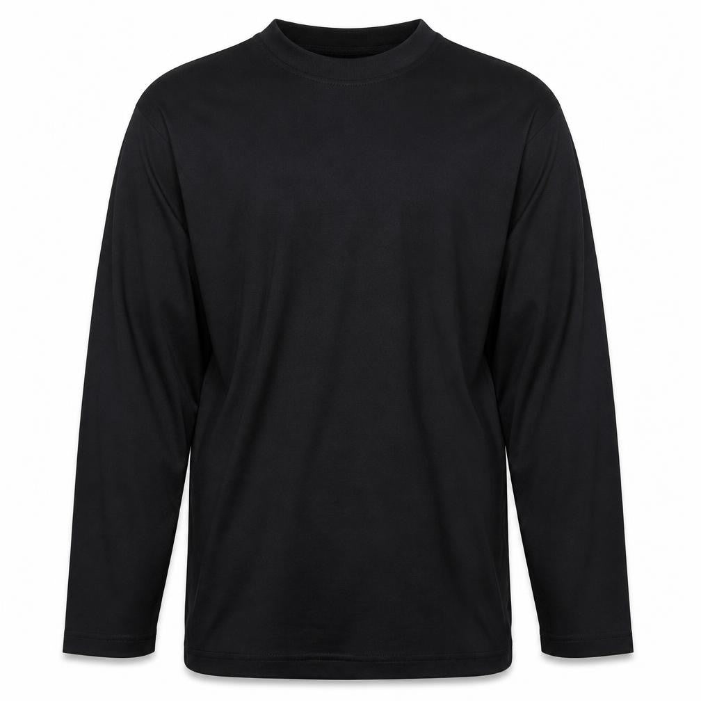 DCC Men's Black Long Sleeve Thermal Crew Neck T-Shirt L