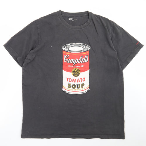 Uniqlo Andy Warhol Men's Black XL Graphic T-Shirt Pop Art Style