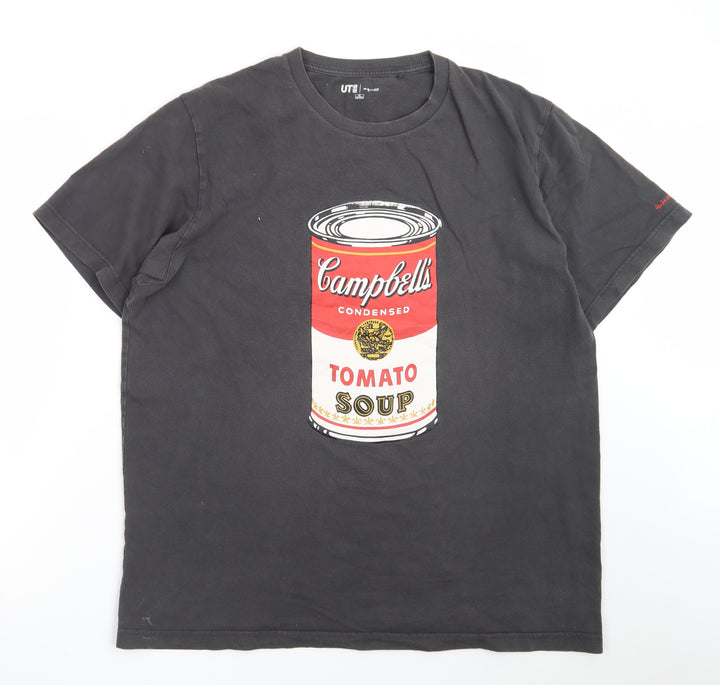 Uniqlo Andy Warhol Men's Black XL Graphic T-Shirt Pop Art Style