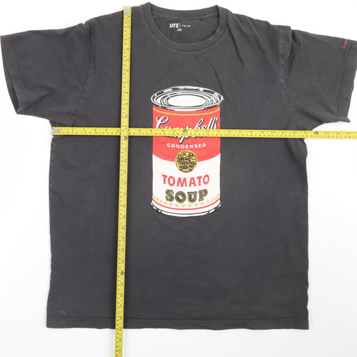 Uniqlo Andy Warhol Men's Black XL Graphic T-Shirt Pop Art Style