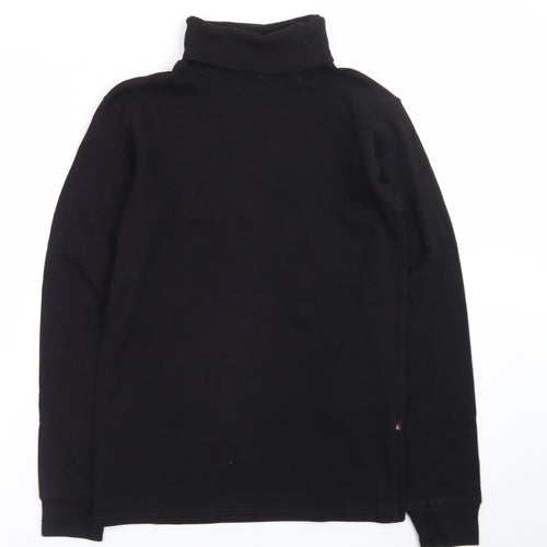 Bahob Women's Black Roll Neck Long Sleeve Basic Top Size S