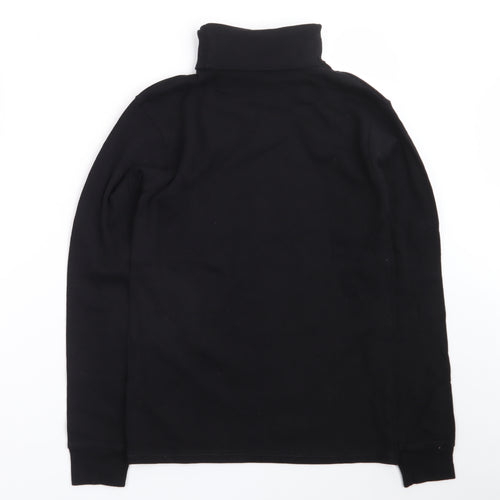 Bahob Women's Black Roll Neck Long Sleeve Basic Top Size S