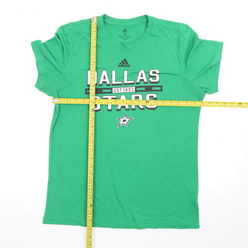 Adidas Men's Green Dallas Stars Graphic Short Sleeve T-Shirt M