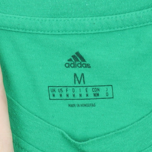 Adidas Men's Green Dallas Stars Graphic Short Sleeve T-Shirt M