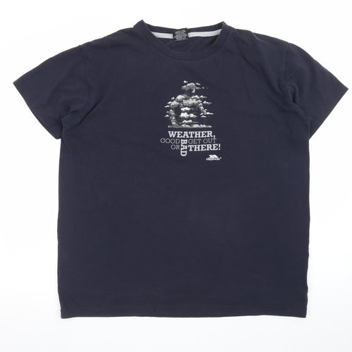Trespass Mens Blue Graphic Outdoor T-Shirt Size M Lightweight Cotton