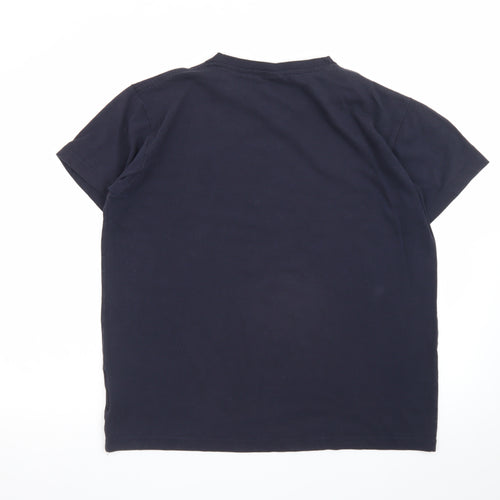 Trespass Mens Blue Graphic Outdoor T-Shirt Size M Lightweight Cotton