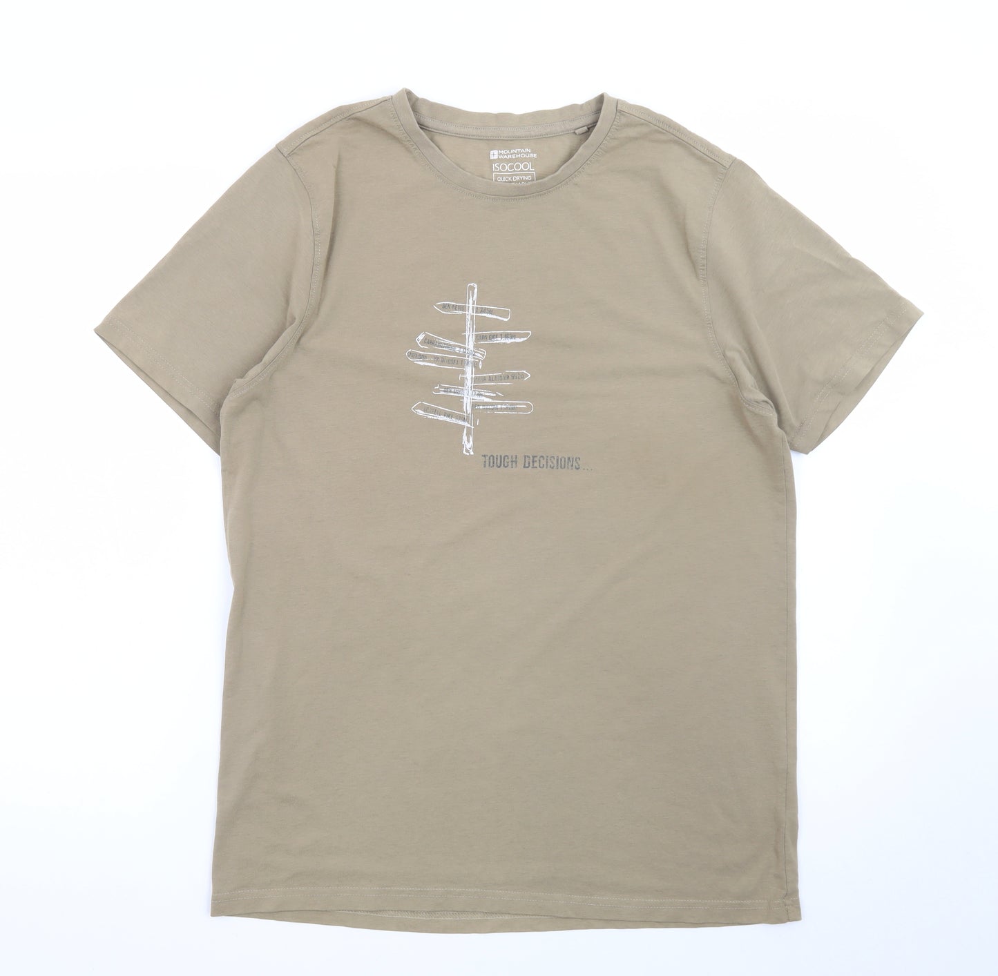 Mountain Warehouse Men's Beige ISOCool Quick Dry T-Shirt M