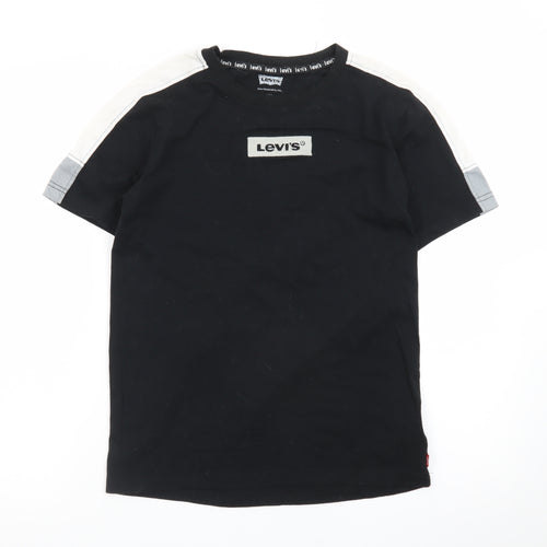 Levi's Teens Black 14 Plus Crew Neck Short Sleeve Cotton T-Shirt