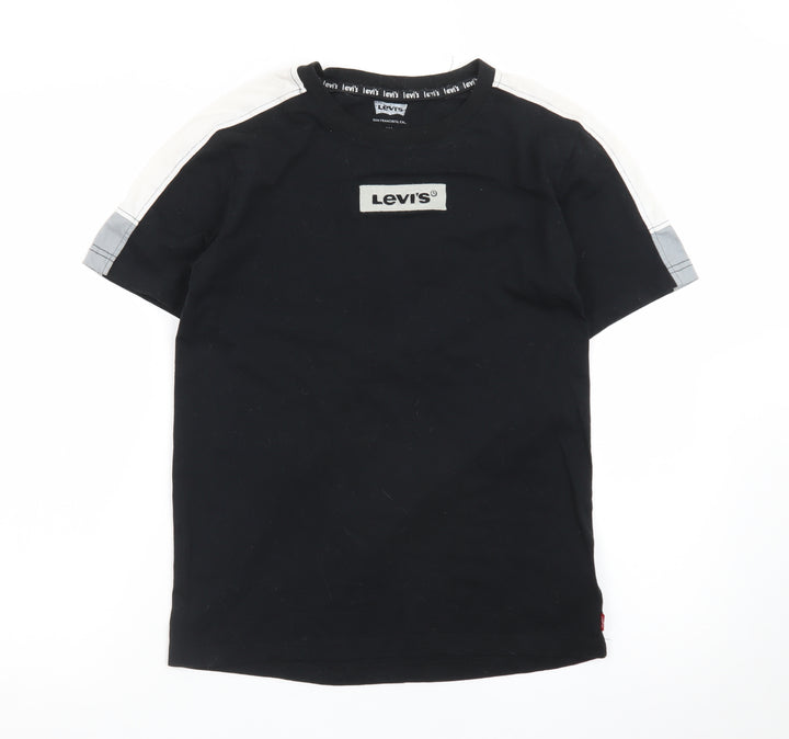 Levi's Teens Black 14 Plus Crew Neck Short Sleeve Cotton T-Shirt