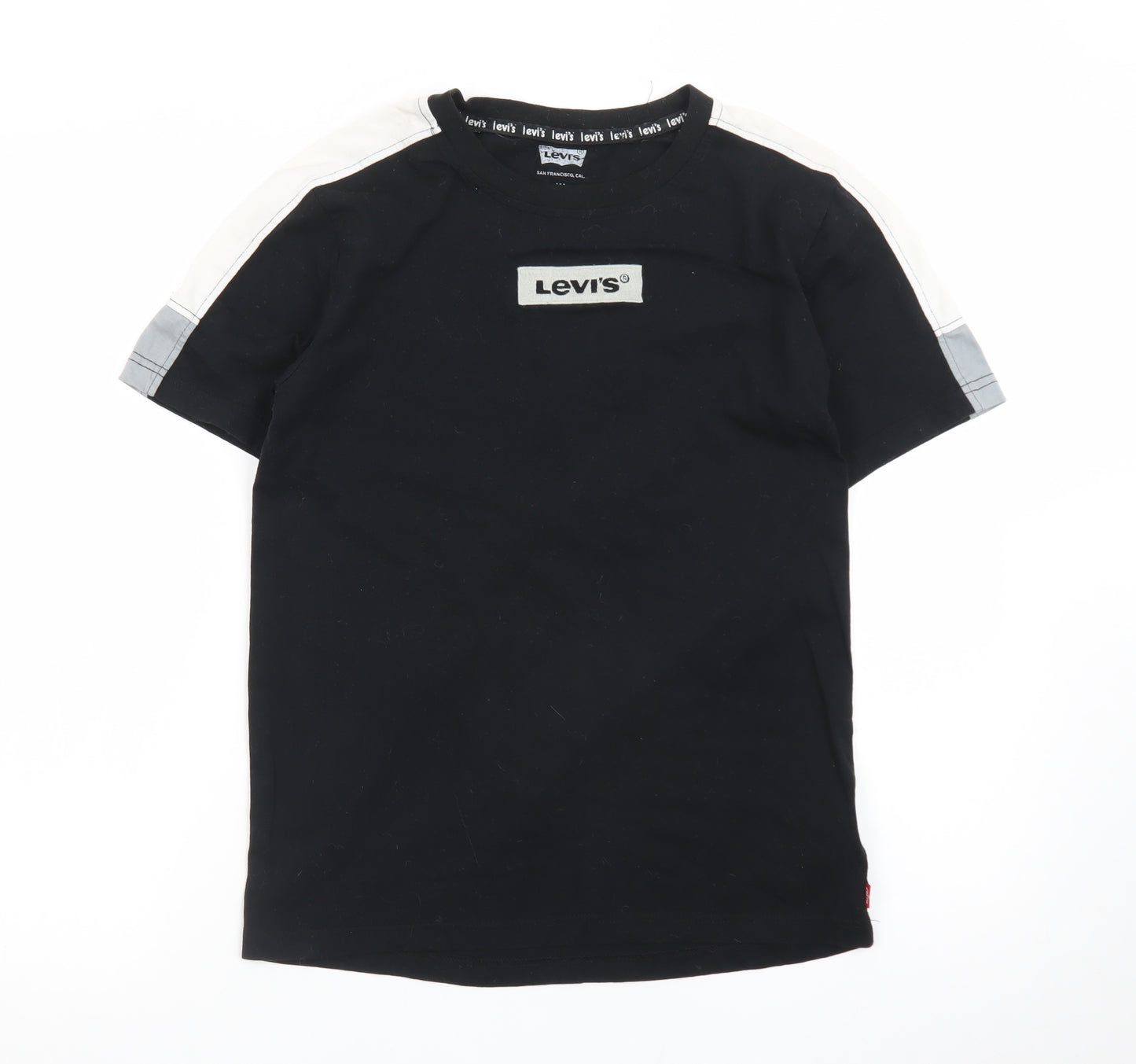 Levi's Teens Black 14 Plus Crew Neck Short Sleeve Cotton T-Shirt