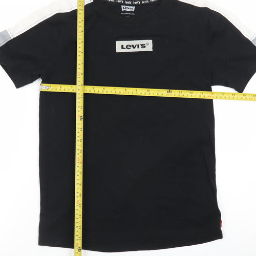 Levi's Teens Black 14 Plus Crew Neck Short Sleeve Cotton T-Shirt