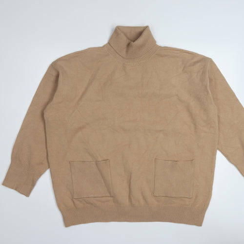 Wallis Womens Beige Roll Neck Pullover Jumper M
