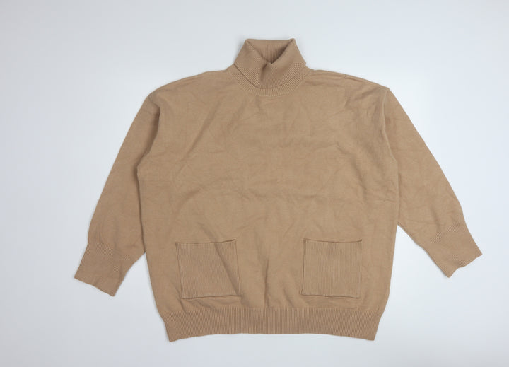 Wallis Womens Beige Roll Neck Pullover Jumper M